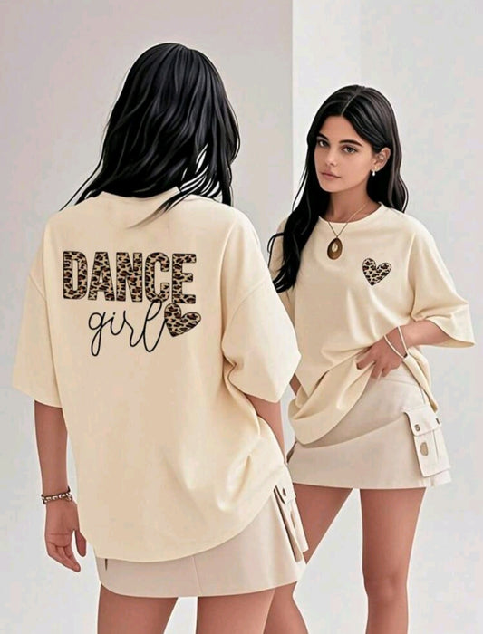 T-shirt "Dance Girl" - bold, stylish and with heart! 🐆💃💖