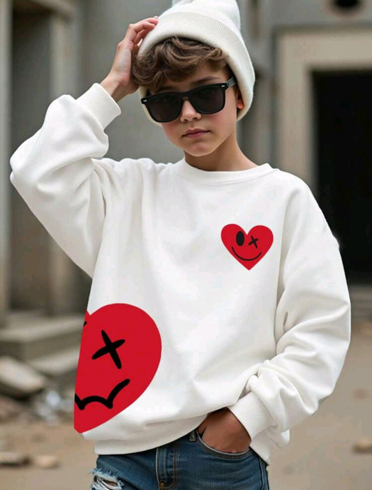 Sweater "Radiant Style" - when the heart warms not only the inside ❤️🖤🤍