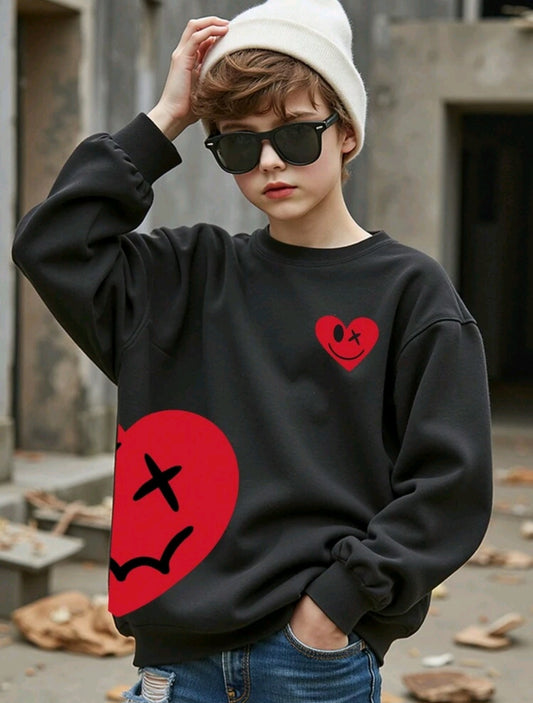 Sweater "Radiant Style" - when the heart warms not only the inside ❤️🖤🤍