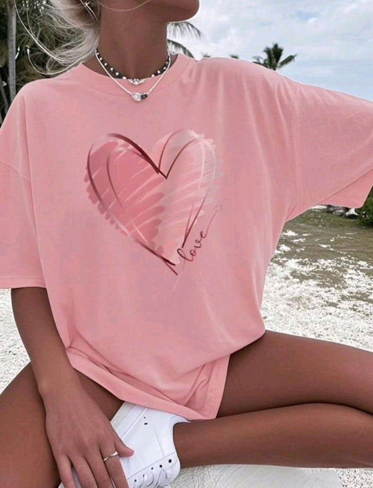 T-shirt "Love Heart" - when the heart speaks for itself 💖👧