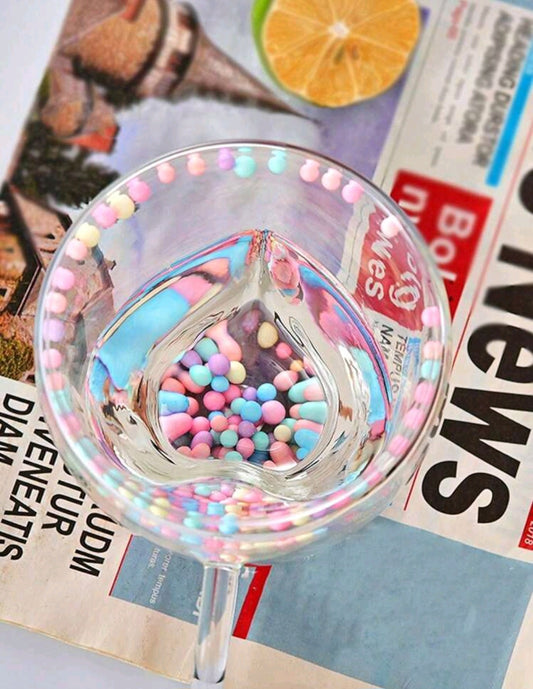 Стаканчики стеклянные с двойным дном "Сердце" для взрослых и детей💖☕