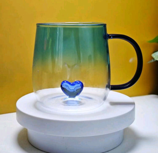 Стеклянные стаканчики с сердцем внутри 💖💙