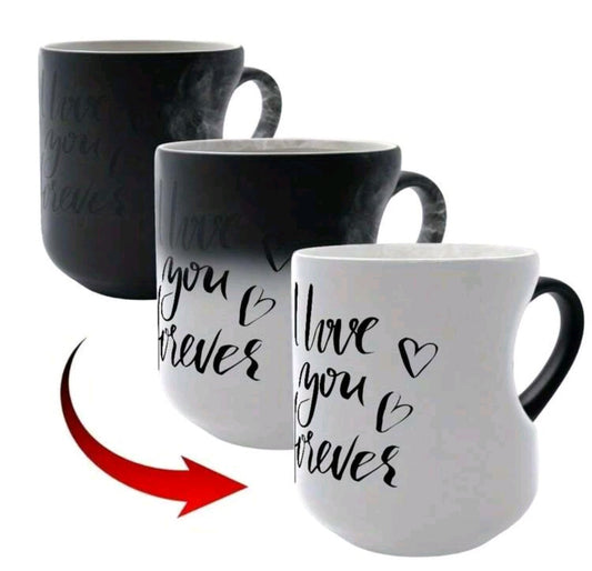 Волшебная кружка «Люблю тебя вечно» — любовь, которая раскрывается с каждым глотком 🖤🤍💖