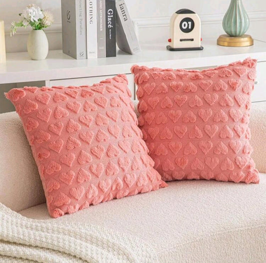 Plush cushion covers "Charm of Hearts" - colors, warmth and love for your home 💖