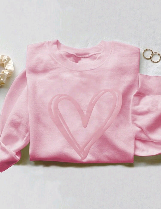 A sweater with a big heart is a stylish accent of warmth and love ❤️🖤