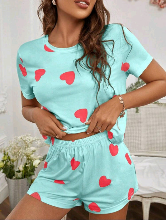 Women's pajamas "In the arms of hearts" 💖