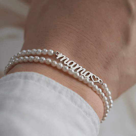 Perlų apyrankė Mama