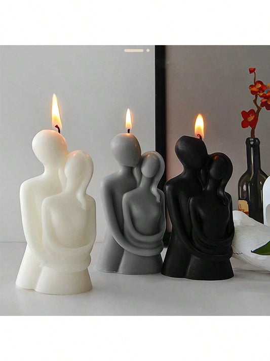 🤍🖤 Sculptural candle "Close hug" 🤍🖤
