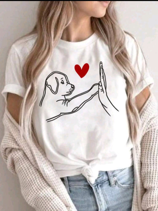 T-shirt for girls who love puppies (6-14 years) 🐶💖