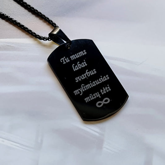 Grandinėlė su pakabuku Mylimiausiam Tėčiui