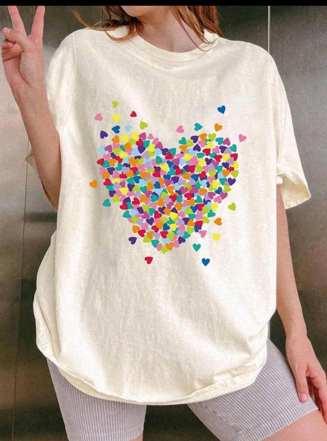 Playful T-shirt "Colorful Heart"