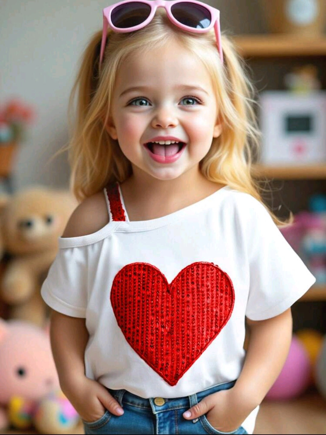 Футболка для девочек «Heart Style»