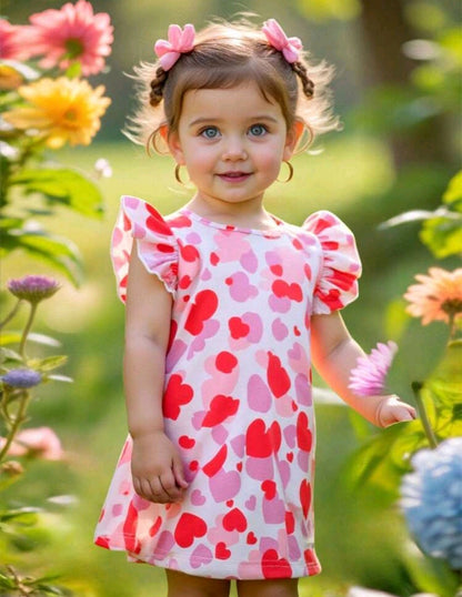 Платье "Сердечки" 👧❤️