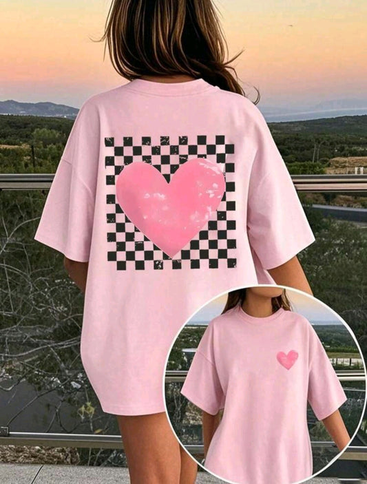 Футболка «Шахматное сердце» — стиль, который всегда побеждает 💗♟️