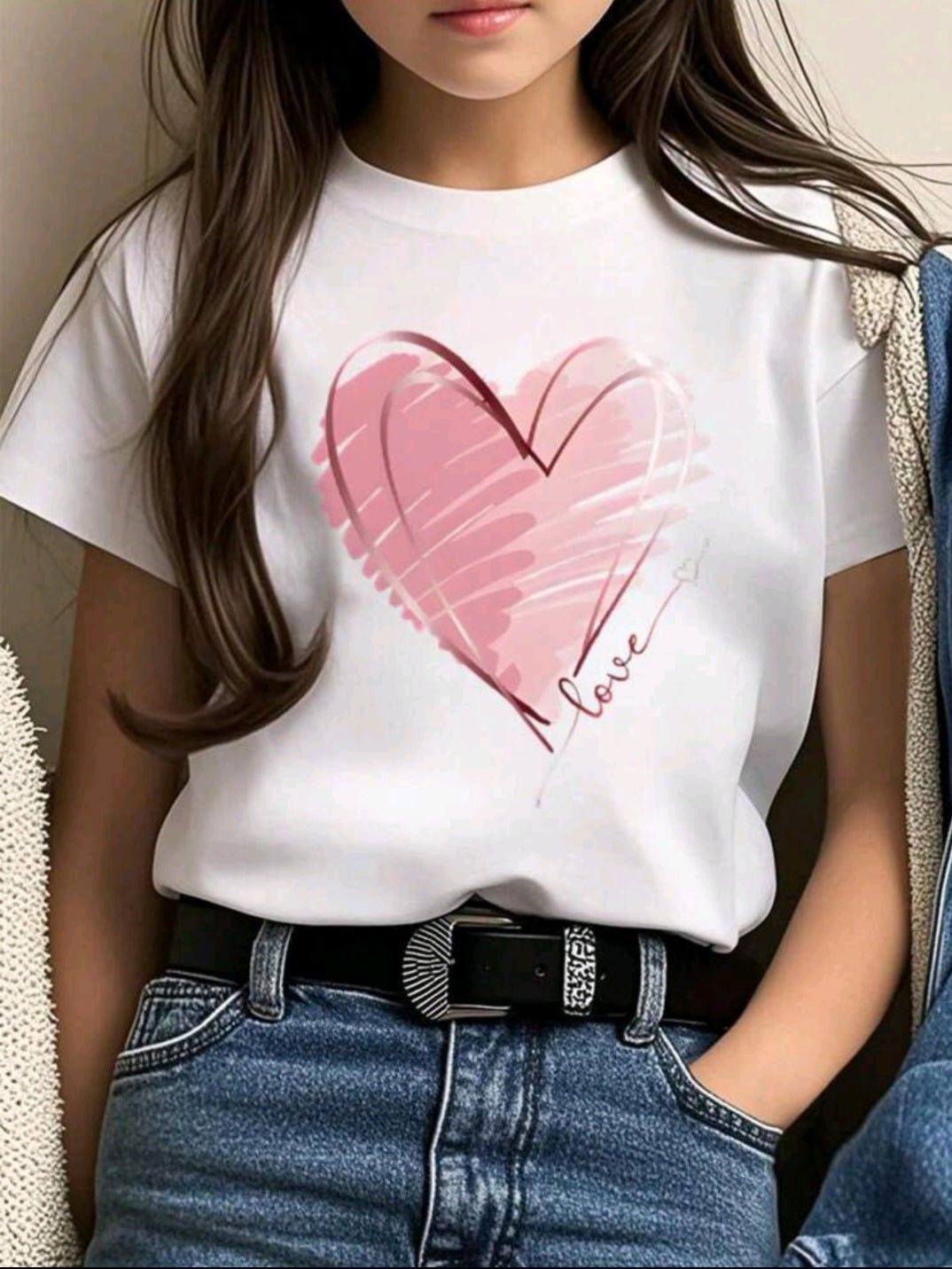 Футболка «Любовное сердце» — когда сердце говорит само за себя 💖👧