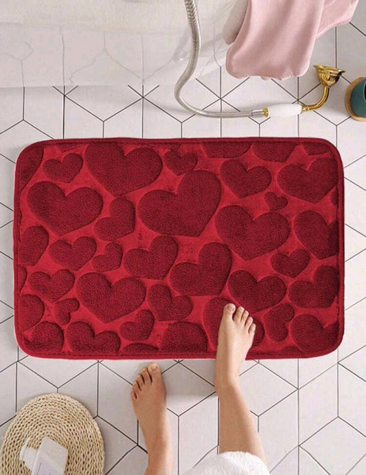 Коврики для ванной с сердечками — яркий штрих уюта 💗 