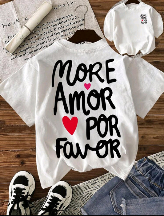 Marškinėliai „More Amor Por Favor“