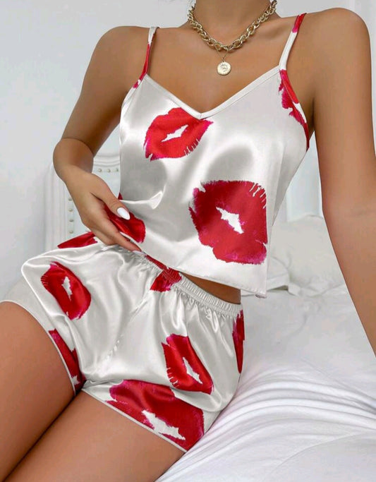 Women's satin pajamas "Sweet Kiss" 💋✨