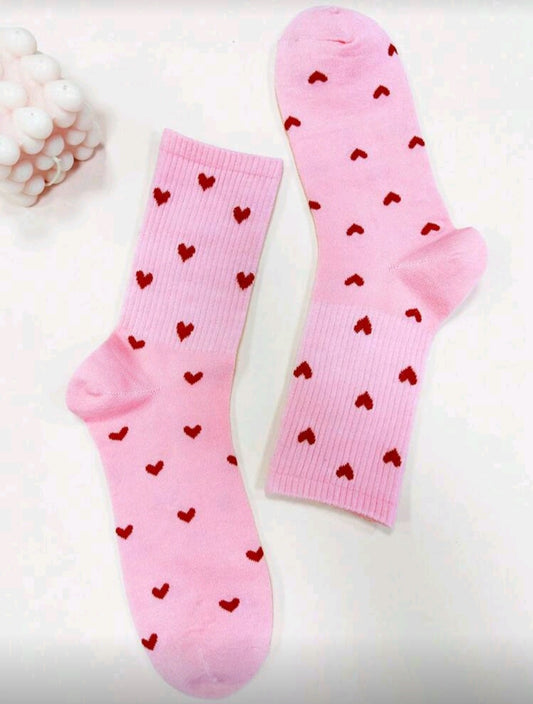 Rožinės kojinės „Love Mood“