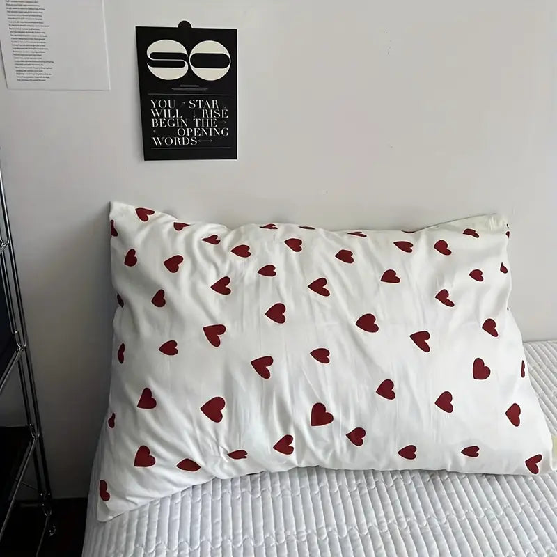 Хлопковое постельное белье с сердечками Comforterio™