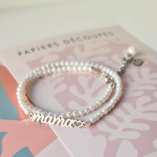 Perlų apyrankė Mama