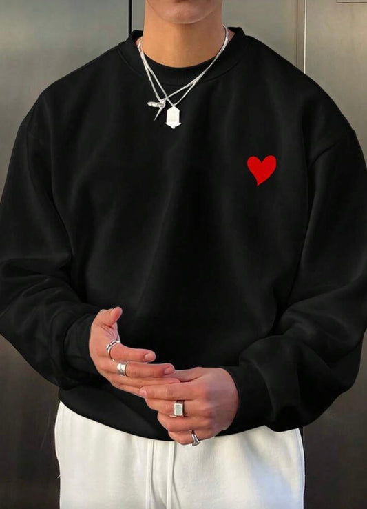 Vyriškas džemperis „Raudona širdis“