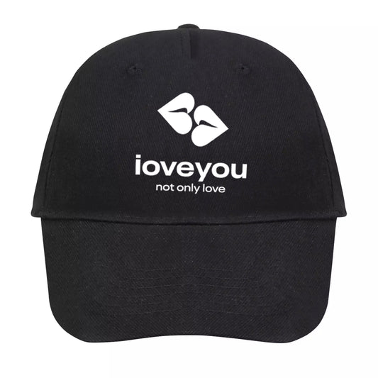 „ILOVEYOU“ Snapback kepurė myliu juodai