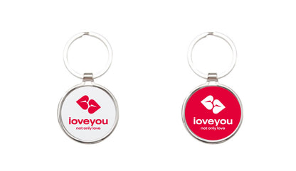 Raktų pakabukai su ILOVEYOU.lt logotipu