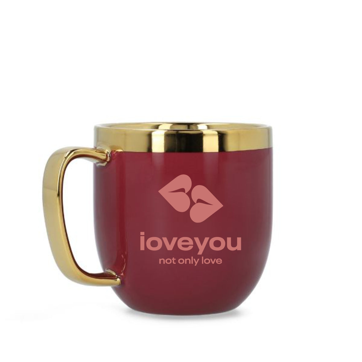 Puodelis su auksiniu krašteliu – 200 ml