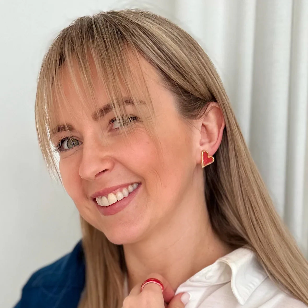 „Širdelės” Porceliano auskarai