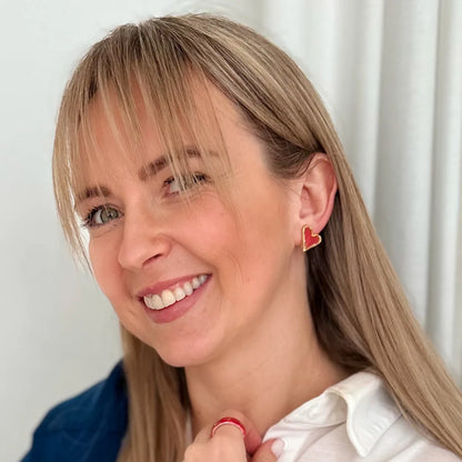 „Širdelės” Porceliano auskarai