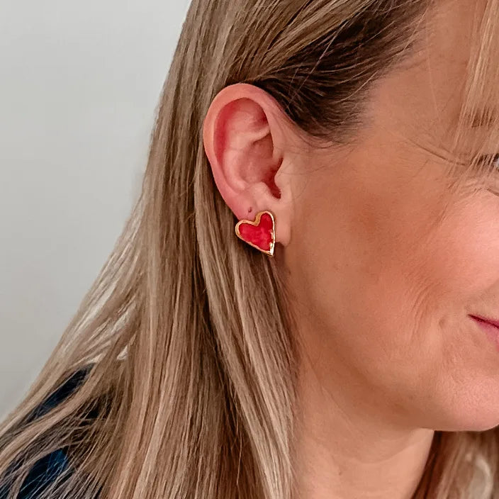 „Širdelės” Porceliano auskarai