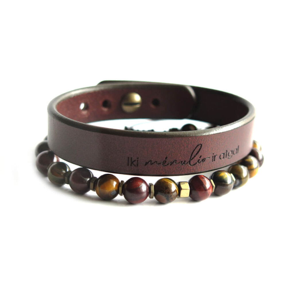 Vyriškas dviejų apyrankių komplektas IKI mėnulio