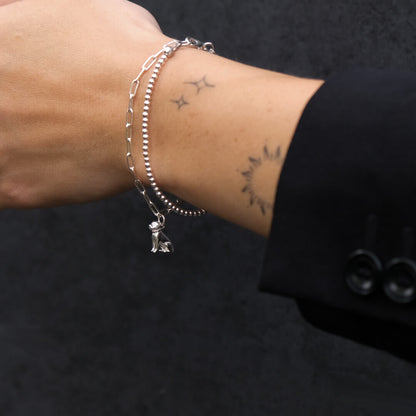 Sidabrinė apyrankė šuniukų mylėtojoms