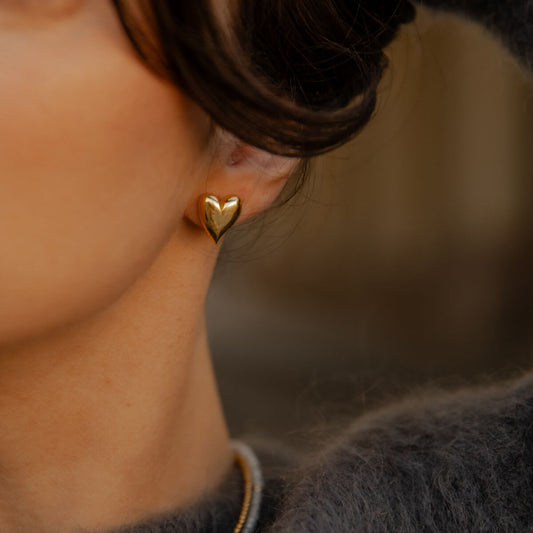 Auksuoti auskarai AMORE