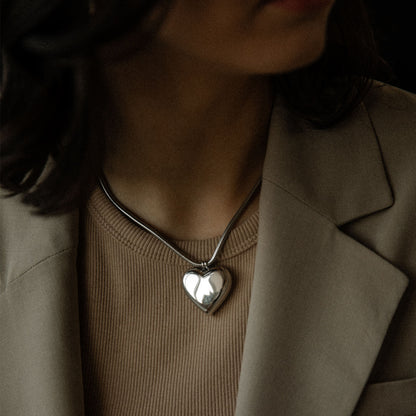 Grandinėlė Big Heart silver