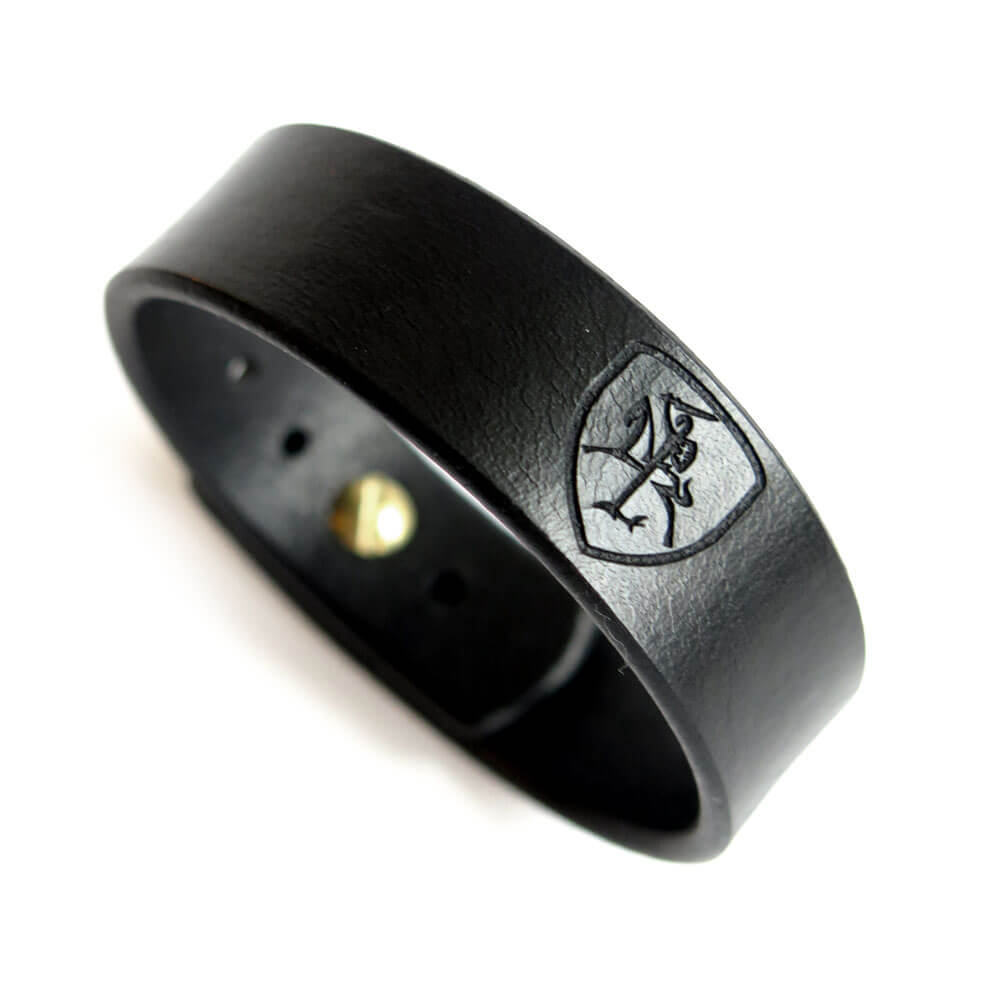 Vyriška odinė apyrankė Su meile Lietuvai