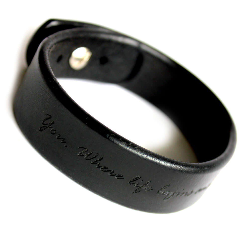 Vyriška odinė apyrankė YOU