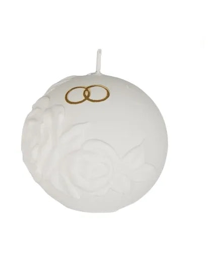 Apvali žvakė vestuvėms